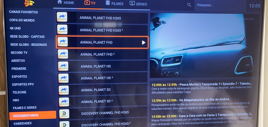 Canais de TV servidor BladeUHD app Smart STB - TV Smart